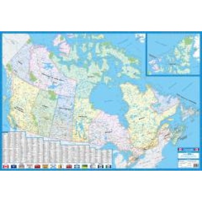 Carte du Canada 27x39po