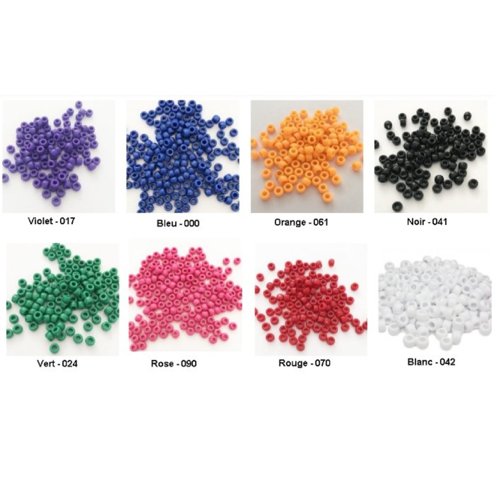 AME BUREAUTIQUE | PERLES ALPHABET O'COLOR TRANSLUCIDES DIAMETRE 7MM COLORIS ASSORTIS BOCAL 1200 UNITES