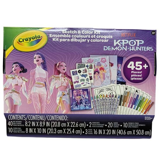 Ensemble de Couleurs et Croquis K-Pop Demon Hunters/ 45 mcx et +