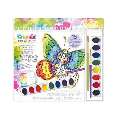 Ensemble théorie des couleurs pour aquarelle Crayola