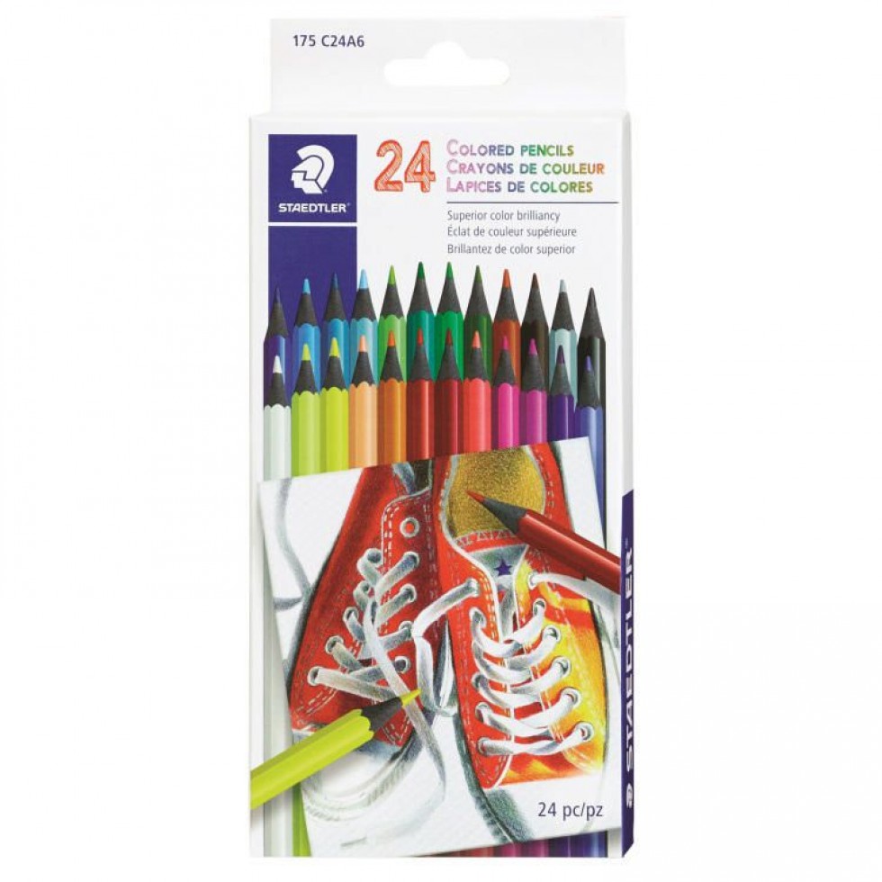 Crayons de bois - Effacables - 24