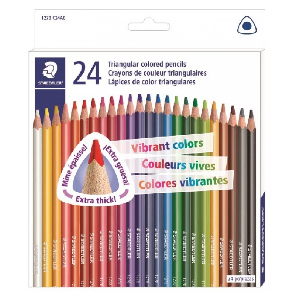 Crayons de Couleurs Triangulaires Staedtler, À l'Échelle du Monde
