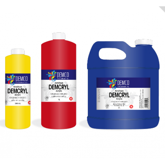 Peinture Acrylique Demcryl - 1 litre (Option de Couleur)