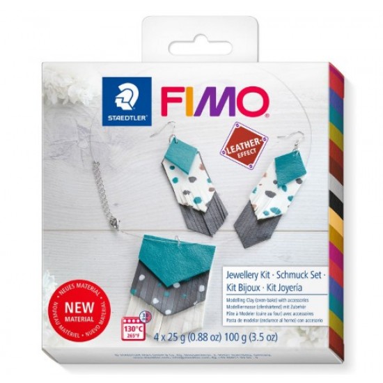 Fimo - Ensemble Bijoux Effet Cuir DIY