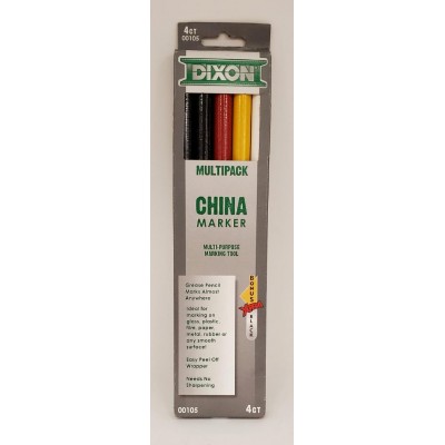 China Marker : Crayon Gras Multi-Usage\pqt.4 +1