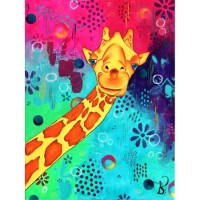 Diamond Art Jacarou - Sourire d'une Girafe 
