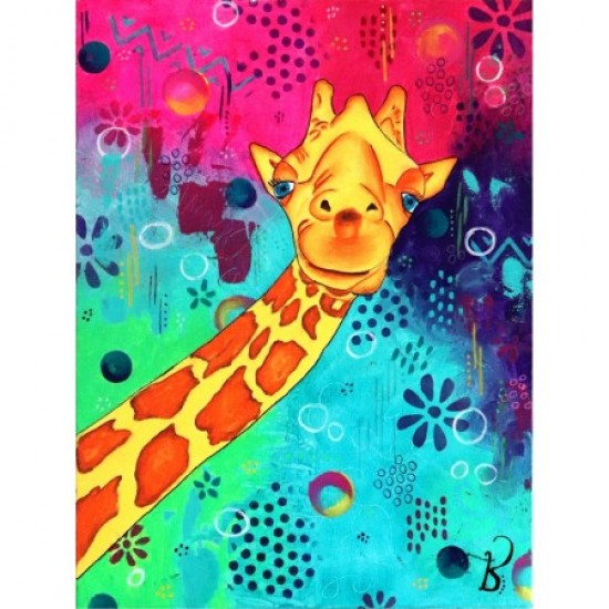 Diamond Art Jacarou - Sourire d'une Girafe 