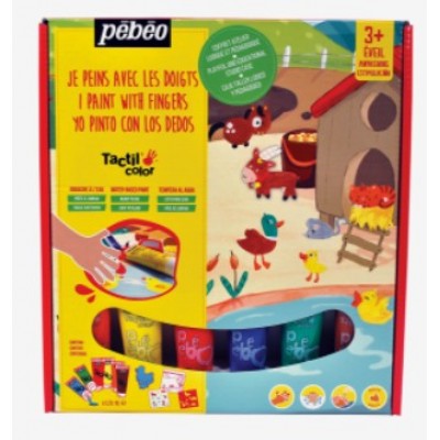 Kit de peinture au doigt textile Finger paint Pebeo 6 x 100 ml - Autres  accessoires de dessin et peinture - Achat & prix