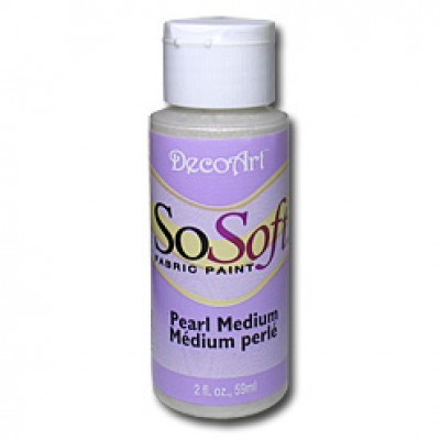 DecoArt SoSoft : Médium Perlé pour Tissu\59 ml