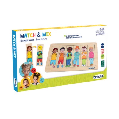 Casse-Tête de Bois/18 mcx : Match & Mix Émotions