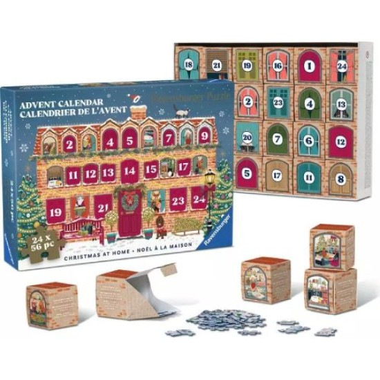 Calendrier de l'Avent Ravensburger : Noël à la Maison\24 x 56mcx