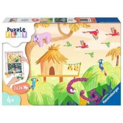 Casse-Tête / 2 x 24 mcx : Puzzle & Play - Exploration de la Jungle