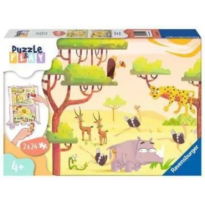 Casse-Tête /  2 x 24 mcx : Puzzle & Play - L'Heure du Safari