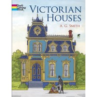 Livre à Colorier : Maisons Victoriennes