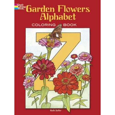Livre à Colorier : Alphabet des Fleurs de Jardin