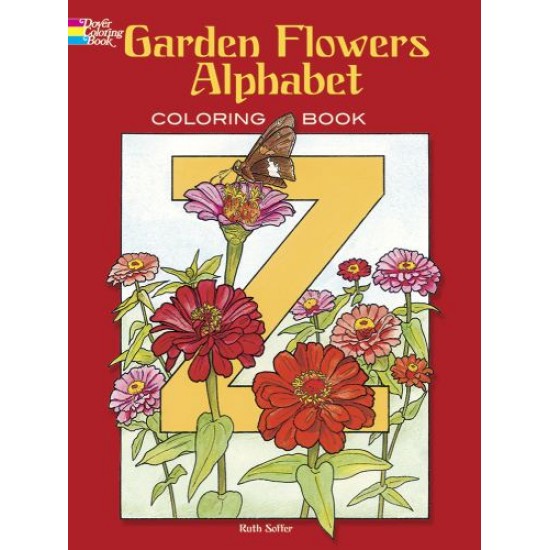 Livre à Colorier : Alphabet des Fleurs de Jardin
