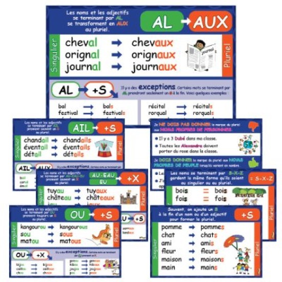 Affiches 11x17'' : Le Pluriel /ens. de 7
