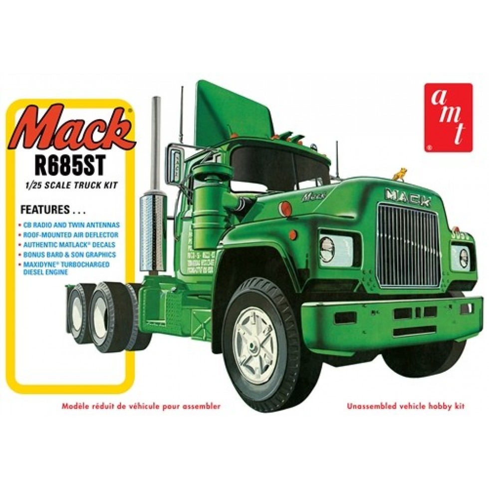 Modèle à Coller : Camion Mack R685ST - Niveau 3, à l'échelle du monde