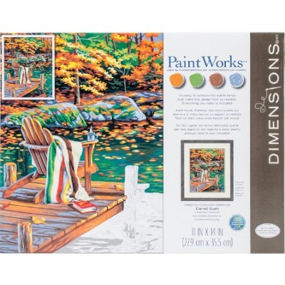 Kit de peinture par numéro - Jardin japonais - Dimensions