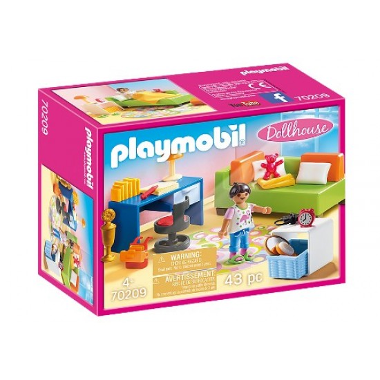 Playmobil Dollhouse - Chambre d'Enfant avec Canapé-Lit #70209