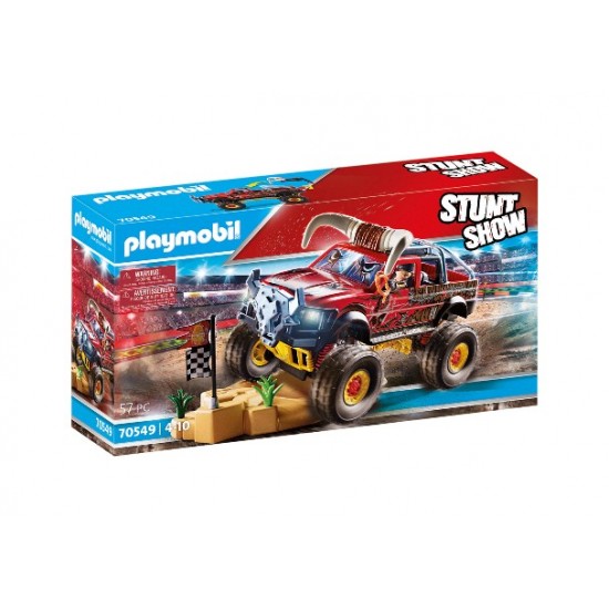 Playmobil - StuntShow 4x4 de cascade Taureau #70549
