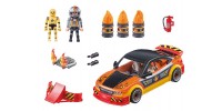 Playmobil - StuntShow Voiture crash test avec mannequin #70551