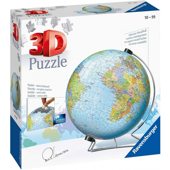 Casse-Tête 3D Sphère (550 pièces) : Globe Terrestre