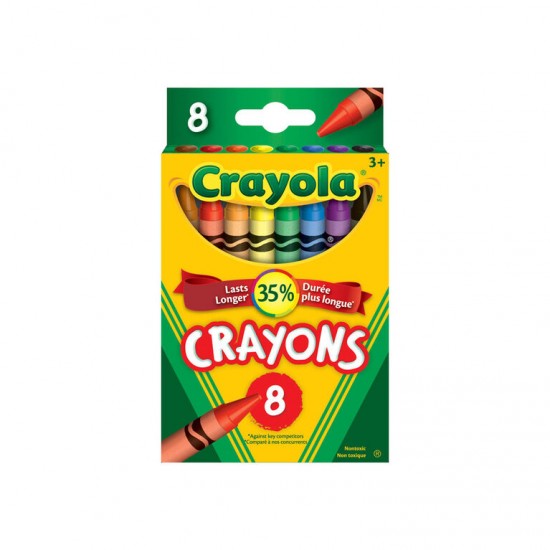 Ensemble de Crayons de Cire Crayola : 8