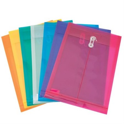 Classeur en plastique A4, 3 porte-documents transparents, enveloppe  extensible avec poignée, avec porte-cartes de visite 