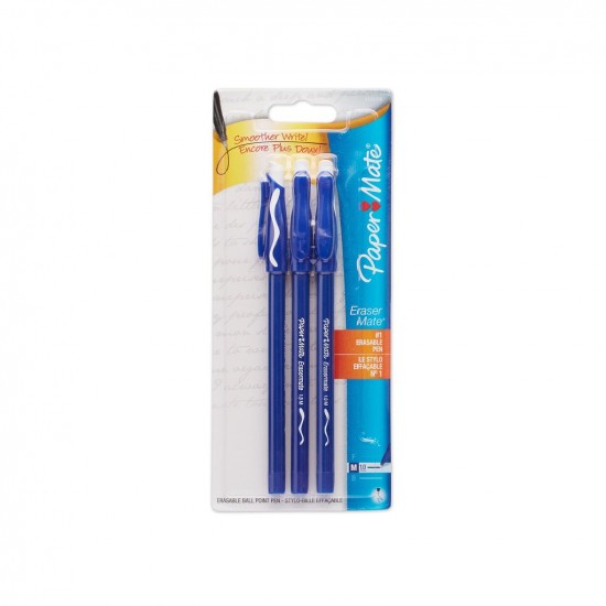 Stylo Effaçable Eraser Mate - 3 bleu