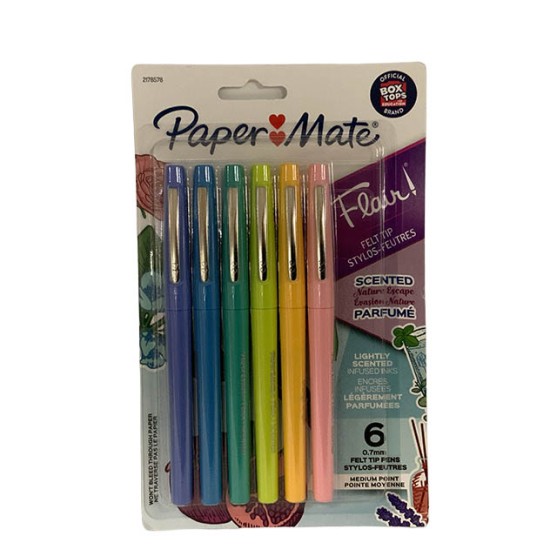 Stylo Feutre Flair 0.7mm/ens. de 6 - Parfumés : Odeurs de nature