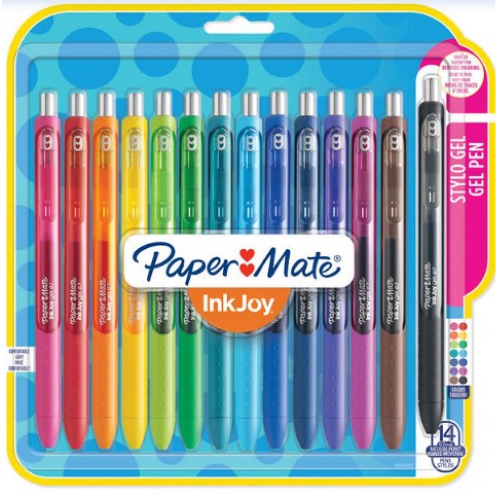 Ensemble de 10 stylos gel à paillettes - Papeterie et scolaire
