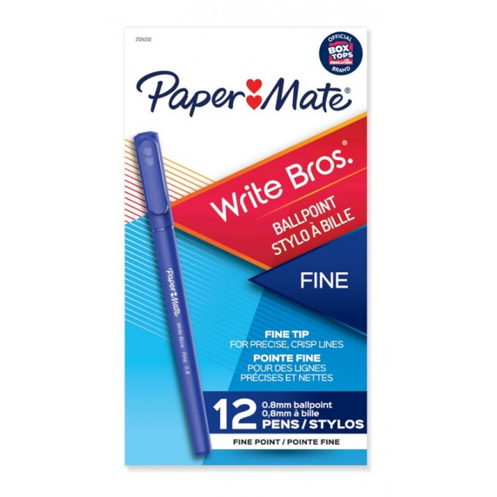 Paper Mate stylo bille Flexgrip Pastel RT, moyenne, encre noir