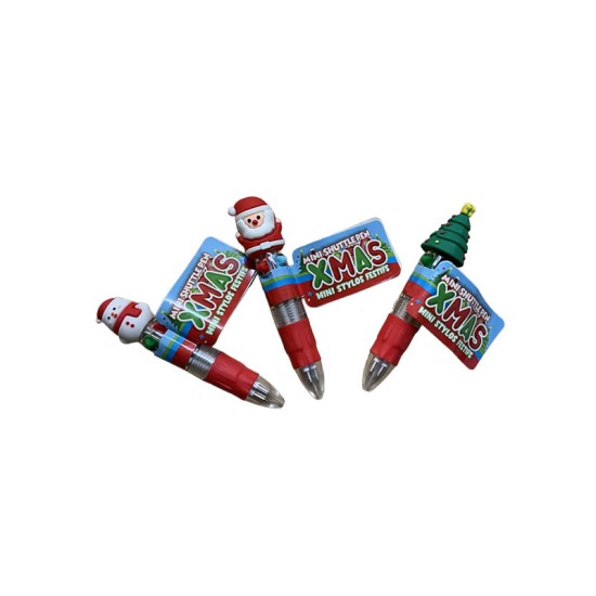 Mini Stylo Bille de Noël 4 Couleurs/ (option de sélection) 